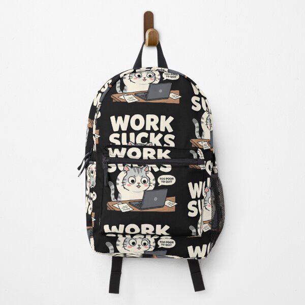 Item preview, Cat Work Sucks Too Poor To Quit designed and sold by AdyKurniawan.
