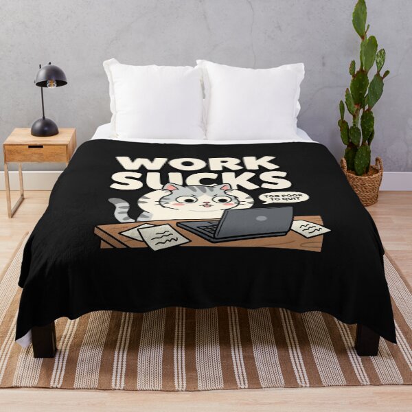 Item preview, Cat Work Sucks Too Poor To Quit designed and sold by AdyKurniawan.