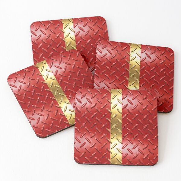 Item preview, Forged Tread: 4-Way Industrial Steel PHONE CASE (RED and GOLD)  designed and sold by CleverCulture.