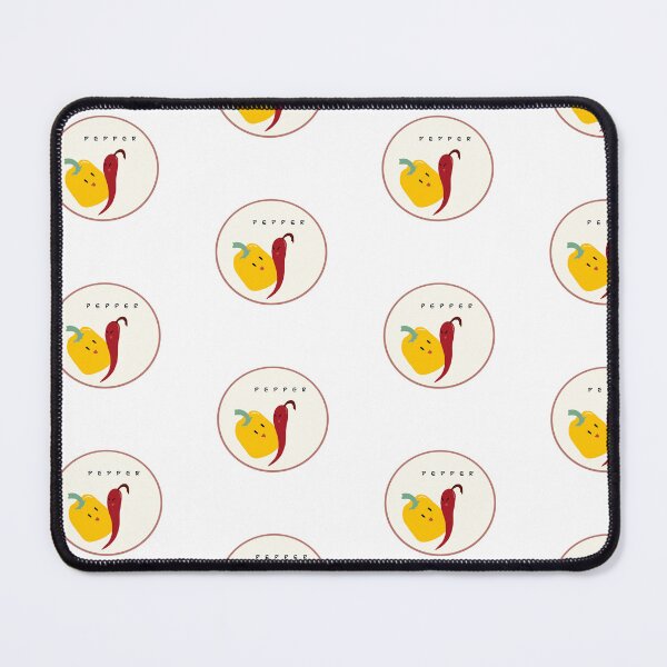 Item preview, chili pepper and bell pepper hugging and smiling on red border plate designed and sold by Marina&Kamila.