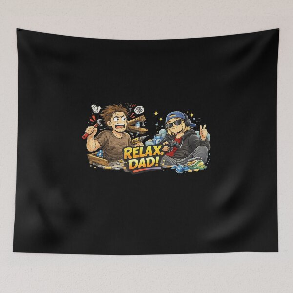 Item preview, Relax Dad Funny Gamer Cartoon Design designed and sold by mvm-shop.