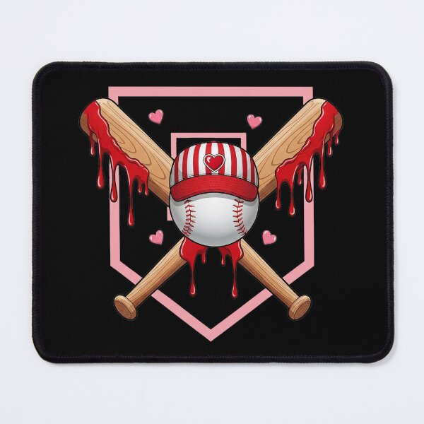Item preview, Baseball Heart Valentines Day Baseball Ice Cream Drip designed and sold by OlakunleOloroz.