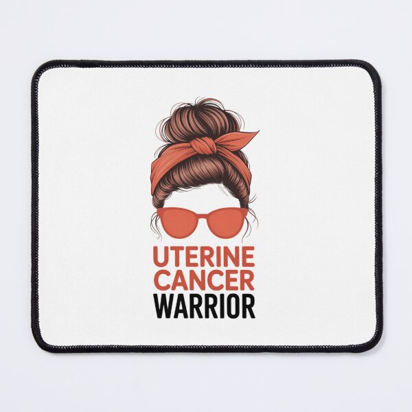 Item preview, Uterine Cancer Warrior Messy Endometrial Cancer Awareness designed and sold by FaithAbbott.