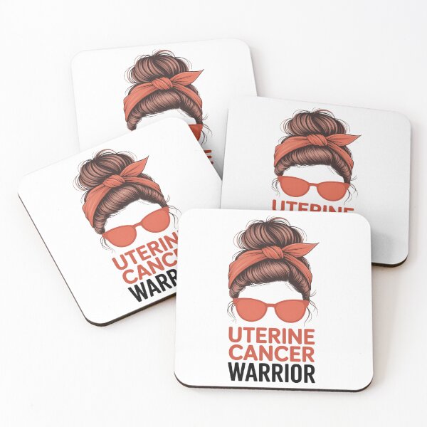 Item preview, Uterine Cancer Warrior Messy Endometrial Cancer Awareness designed and sold by FaithAbbott.