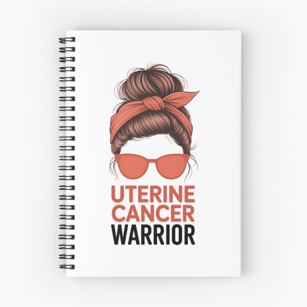 Item preview, Uterine Cancer Warrior Messy Endometrial Cancer Awareness designed and sold by FaithAbbott.