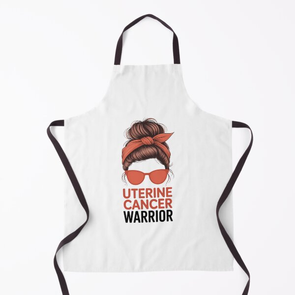 Item preview, Uterine Cancer Warrior Messy Endometrial Cancer Awareness designed and sold by FaithAbbott.