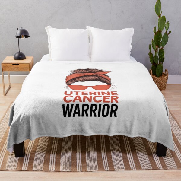 Item preview, Uterine Cancer Warrior Messy Endometrial Cancer Awareness designed and sold by FaithAbbott.