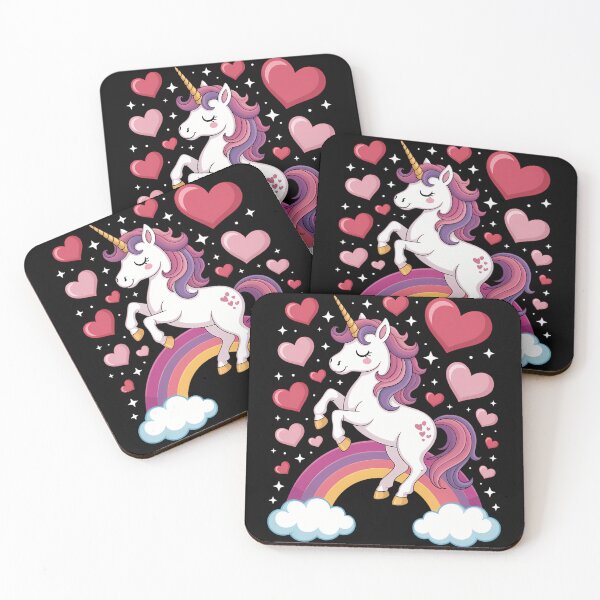 Item preview, Unicorn Valentines day Heart Rainbow designed and sold by skulmanlatucool.