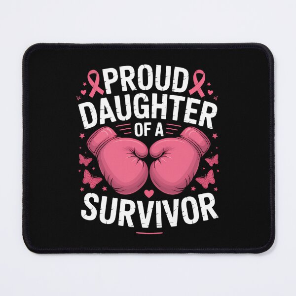 Item preview, Proud Daughter Of Survivor Breast Cancer Boxing Gloves Pink designed and sold by IdunayaStore.