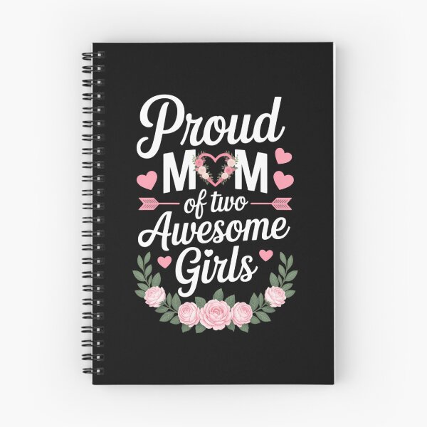 Item preview, Proud Mom Of Two Awesome Girls 2 Daughters Mother's Day designed and sold by IdunayaStore.