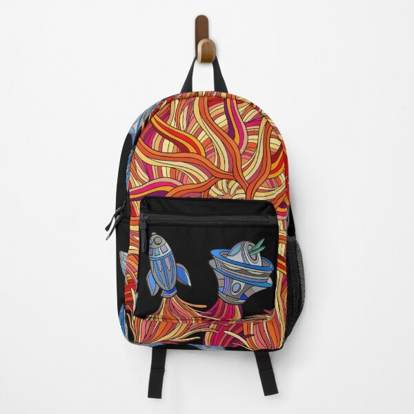 Item preview, Rocket Launch Mandala with ufos designed and sold by DaveDanchuk.