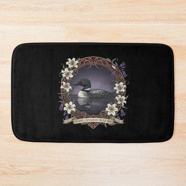 Item preview, Heated Rivalry Canadian Loon “Stupid Canadian Wolf Bird Floral Fan Art  designed and sold by Elenafatulla.