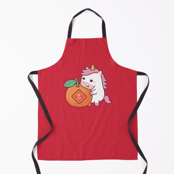 Item preview, Cute Unicorn Horse With Orange For Chinese New Year designed and sold by rustydoodle.