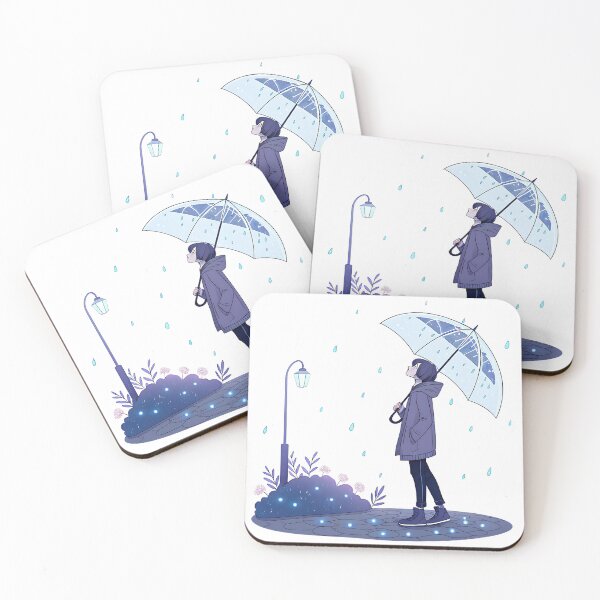 Item preview, Anime Boy in the Rain designed and sold by Neural-canvas.