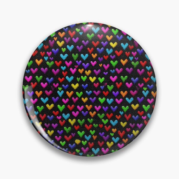 Artikelvorschau, Regenbogenfarbenes Neon-Mosaik mit kleinen Herzen entworfen und verkauft von Piotrek0001.