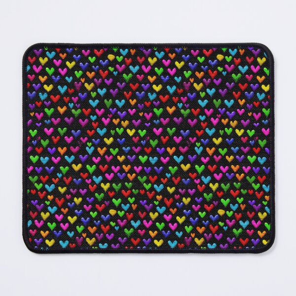 Item preview, Rainbow Neon Small Hearts Mosaic designed and sold by Piotrek0001.