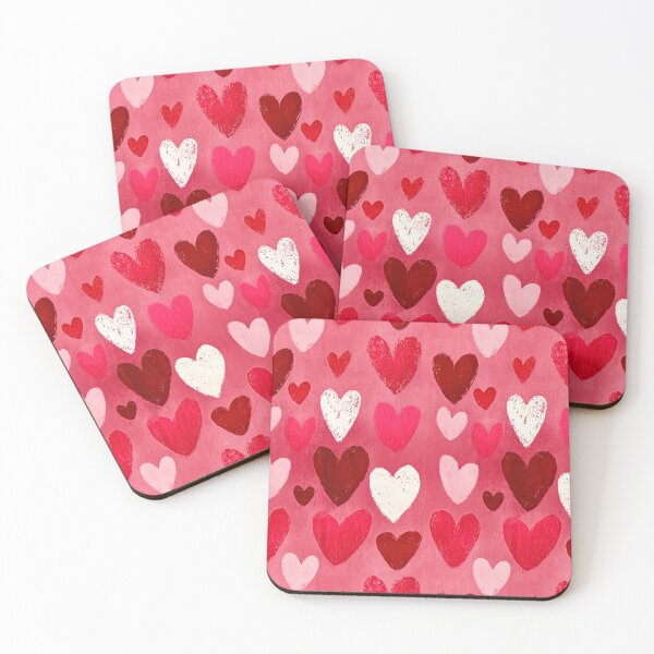 Item preview, Hand Drawn Red and Pink Hearts Texture designed and sold by Piotrek0001.