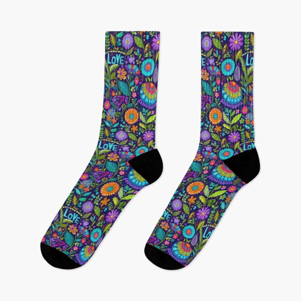 Item preview, Psychedelic Neon Boho Love and Flowers designed and sold by Piotrek0001.