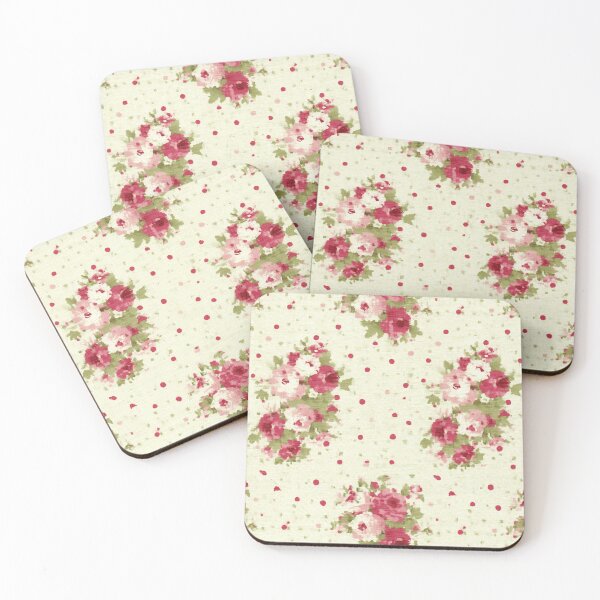 Item preview, Shabby Chic Pink Roses and Polka Dots designed and sold by Piotrek0001.
