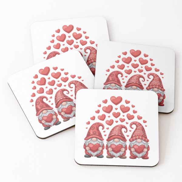 Item preview, Valentines Day Gnomes Cute Red Hearts Love Gnome designed and sold by FaithAbbott.