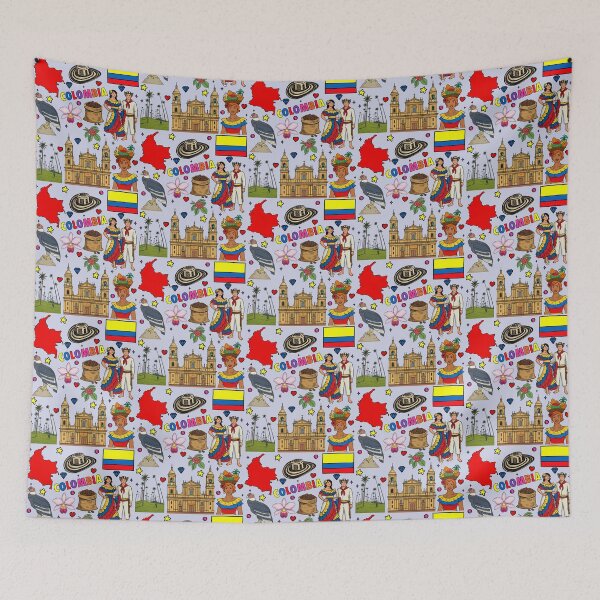 Item preview, Vibrant Colombia, Cultural Heritage & Icons Pattern designed and sold by mashmosh.