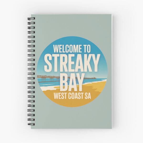 Item preview, Welcome to Streaky Bay — West Coast Vintage Travel Sticker designed and sold by Random Designs.