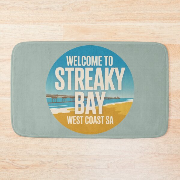 Item preview, Welcome to Streaky Bay — West Coast Vintage Travel Sticker designed and sold by Random Designs.