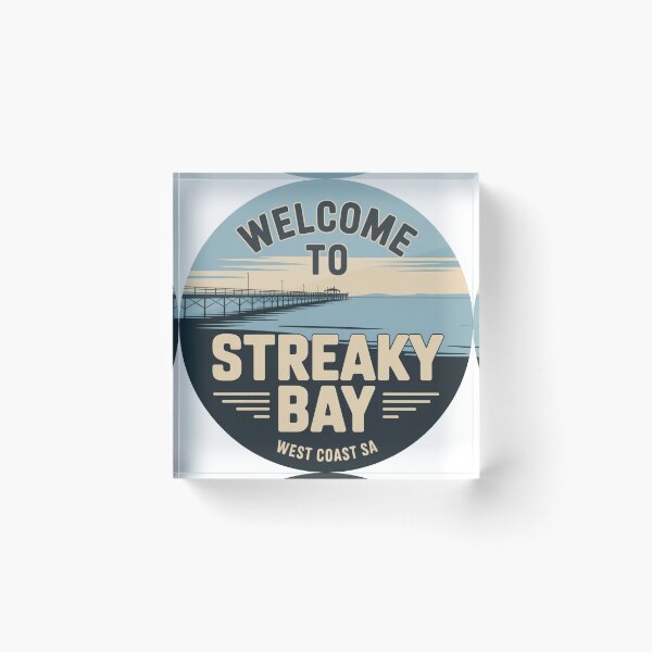 Item preview, Streaky Bay — West Coast Vintage Travel Sticker designed and sold by Random Designs.