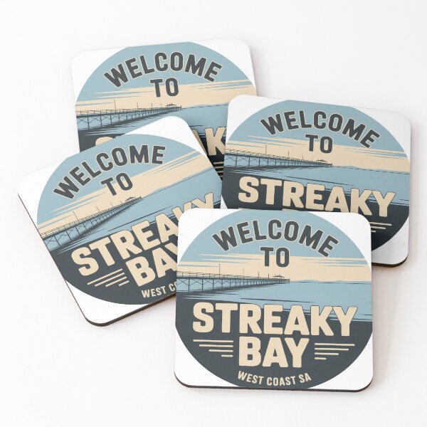 Item preview, Streaky Bay — West Coast Vintage Travel Sticker designed and sold by Random Designs.