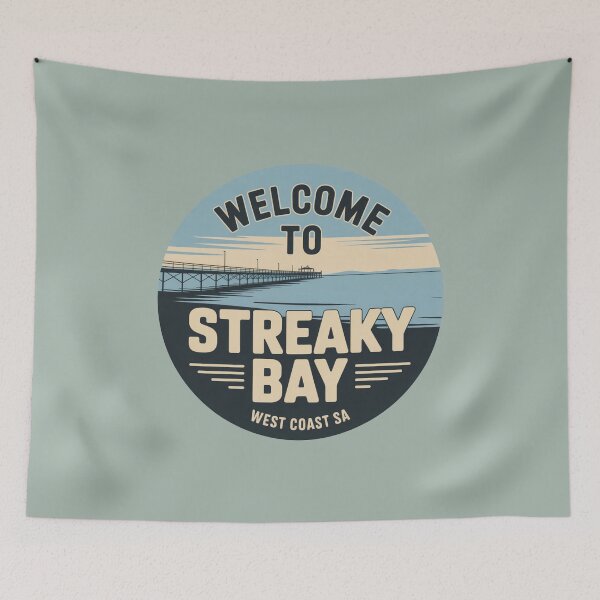 Item preview, Streaky Bay — West Coast Vintage Travel Sticker designed and sold by Random Designs.