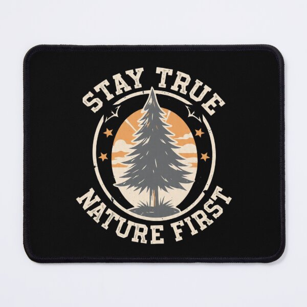 Item preview, Stay True Nature First Pine Tree | Vintage Outdoor Badge Forest Quote Design designed and sold by CozyPops.