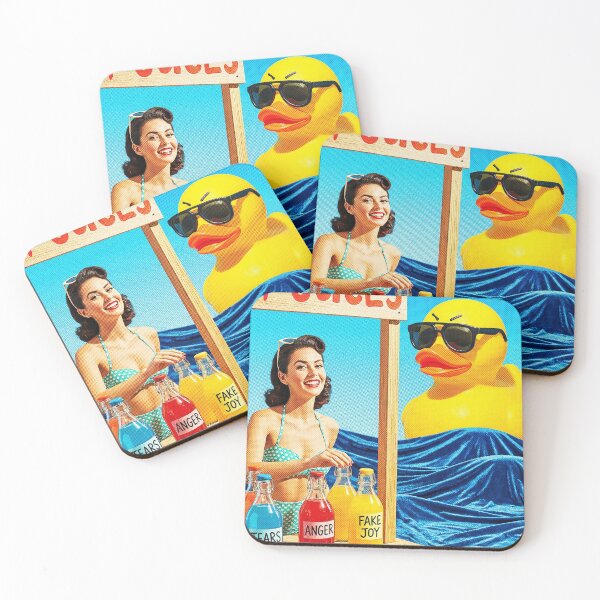 Item preview, The Broken Idols Series : "Freshly Squeezed Emotions: Fake Joy on Sale" designed and sold by Virtual-Studio-Geebaki.