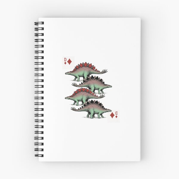 Item preview, Stegosaurus Playing Card Suits - Dinosaur Poker Art designed and sold by AdyKurniawan.