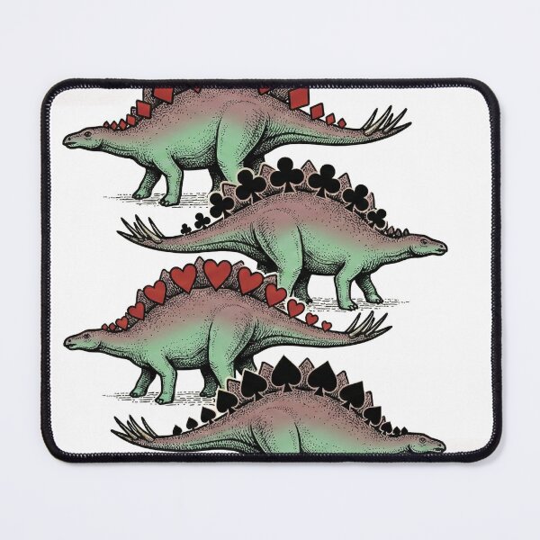 Item preview, Stegosaurus Playing Card Suits - Dinosaur Poker Art designed and sold by AdyKurniawan.