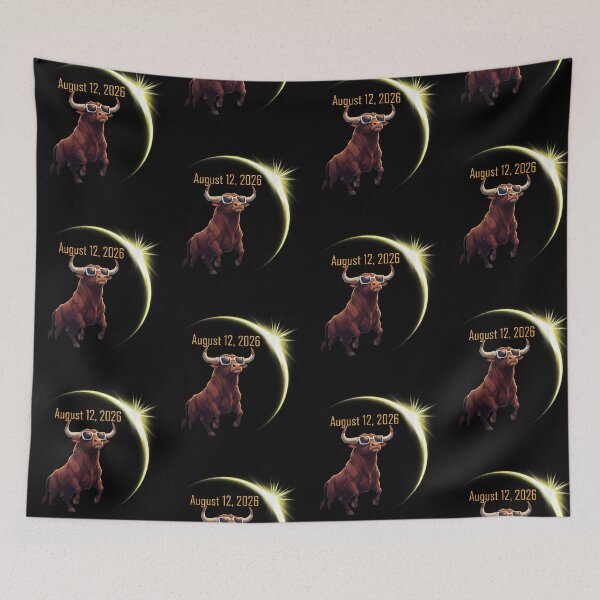 Item preview, Solar Eclipse August 12 2026 Buffalo Wearing Eclipse Glasses designed and sold by jakaun.