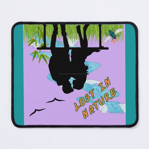 Item preview, Lost in Nature – Peaceful Reflection Silhouette Art | Nature Lover Illustration designed and sold by NilofaDesigns.