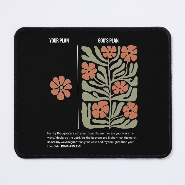 Item preview, Your Plan And God's Plan Isaiah Bible Verse Faith Flower Botanical designed and sold by jakaun.