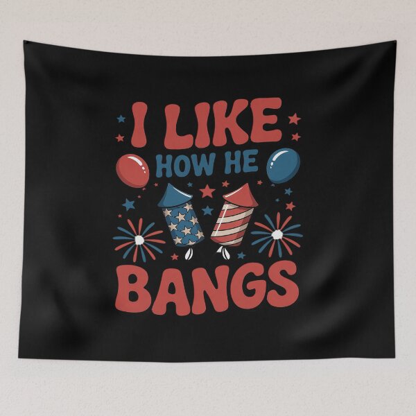 Item preview, I Like How She Explodes Fireworks Funny Couple 4th Of July designed and sold by Voidbinder.