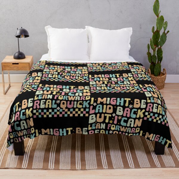 Item preview, I Might Be Laid Back But I Can Lean Forward Real Quick Groovy Checkered Print designed and sold by jakaun.
