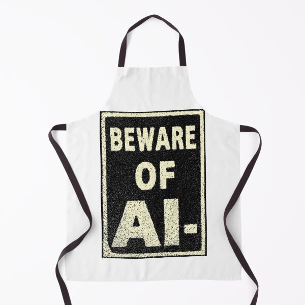 Item preview, Vintage Grunge Poster With Beware Of AI Text designed and sold by Piotrek0001.