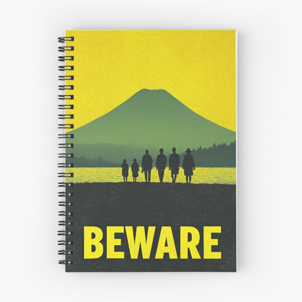 Item preview, Dystopian Landscape With Silhouette Figures And Beware Text designed and sold by Piotrek0001.