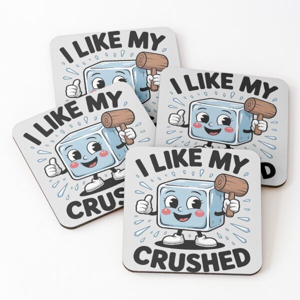 Item preview, I Like My Ice Crushed Cool Funny Summer Iced Beverage Lover designed and sold by Voidbinder.