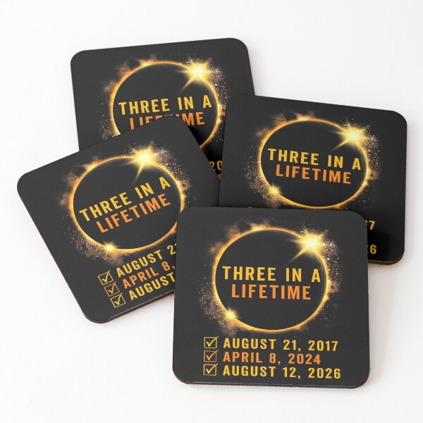Item preview, Three In A Life Time Solar Eclipse 2017 2024 2026  Eclipse August 12 2026 designed and sold by jakaun.