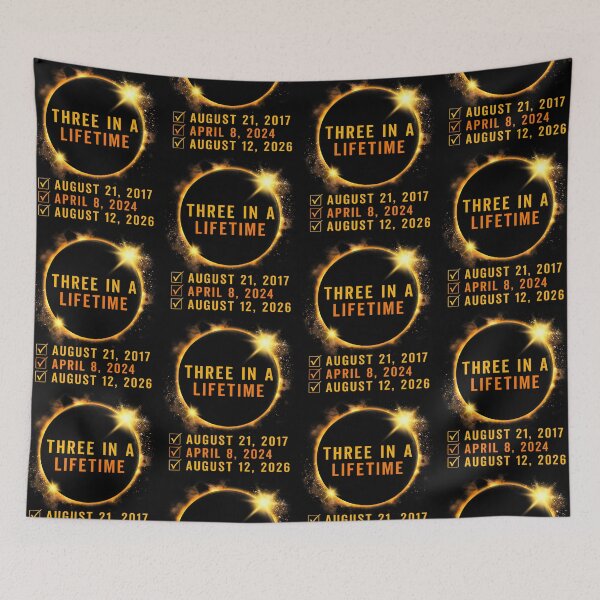 Item preview, Three In A Life Time Solar Eclipse 2017 2024 2026  Eclipse August 12 2026 designed and sold by jakaun.