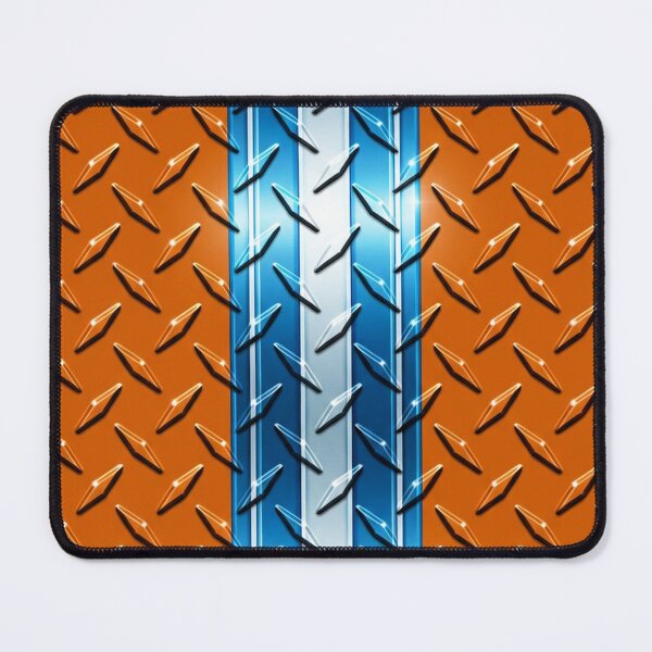 Item preview, Forged Tread: 4-Way Industrial Steel PHONE CASE (ORANGE - BLUE/WHITE)  designed and sold by CleverCulture.