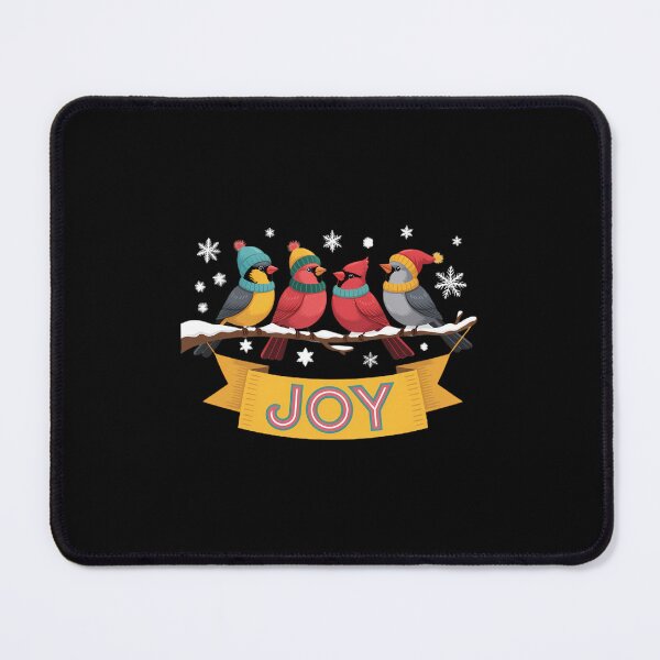 Item preview, Pretty Winter Birds with Snow and JOY Birdwatchers Christmas designed and sold by FaithAbbott.