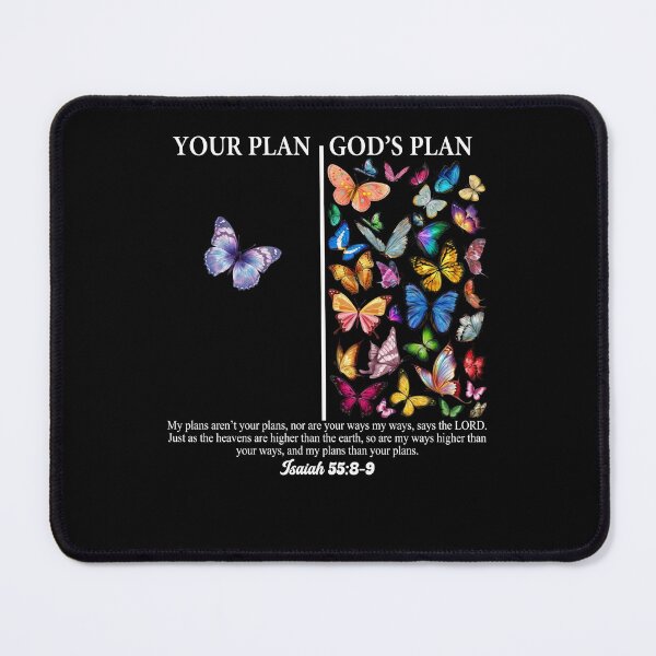 Item preview, Your Plan and God's Plan Butterflies Isaiah 558-9  Bible Verse Faith designed and sold by jakaun.