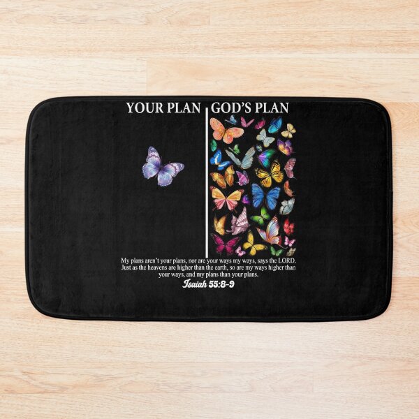 Item preview, Your Plan and God's Plan Butterflies Isaiah 558-9  Bible Verse Faith designed and sold by jakaun.