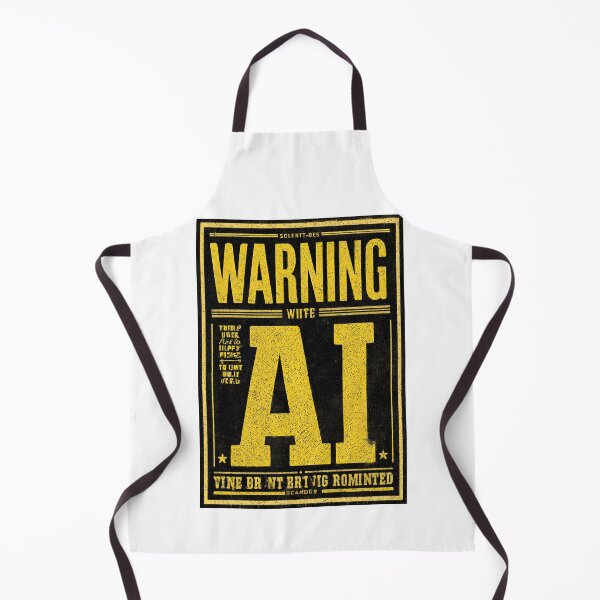 Item preview, Vintage Newspaper Style Warning AI Text Poster designed and sold by Piotrek0001.