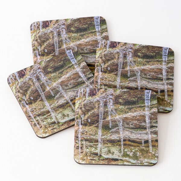 Item preview, Icicles Dripping from Mossy Rock Wall designed and sold by aadventures.